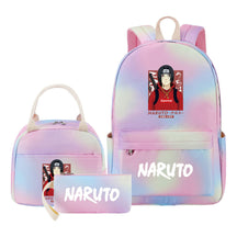Naruto Student Girl Backpack Lunch Bag Three Piece Set Backpack Set