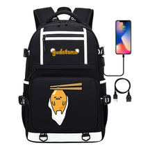 Cartoon Cartoon Lazy Egg Usb Student Backpack Backpack Leisure Travel Bag