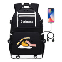 Cartoon Super Cute Lazy Egg Usb Student Backpack For Boys And Girls Backpack Leisure Travel Bag