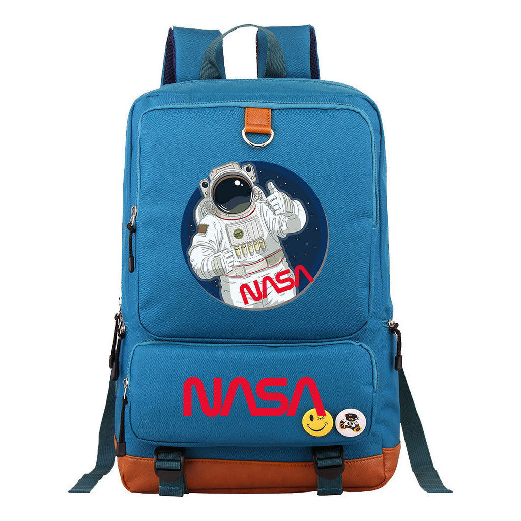 Nasa Fashion Printed Youth Student School Bag Large Capacity Travel Bag Men's And Women's Backpack
