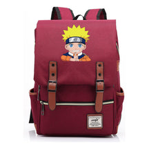 Naruto Printed Teenage Student Backpack For Men And Women, Casual Belt Buckle, Classic Backpack 38*27*12.5cm