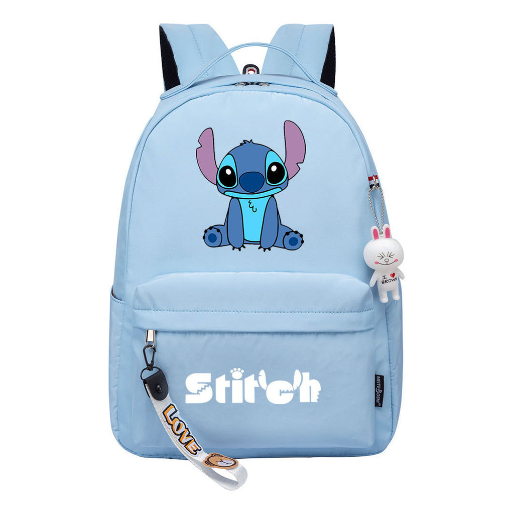 Interstellar Baby Stitch Printed Student Backpack, Casual Travel Bag, Girl Backpack