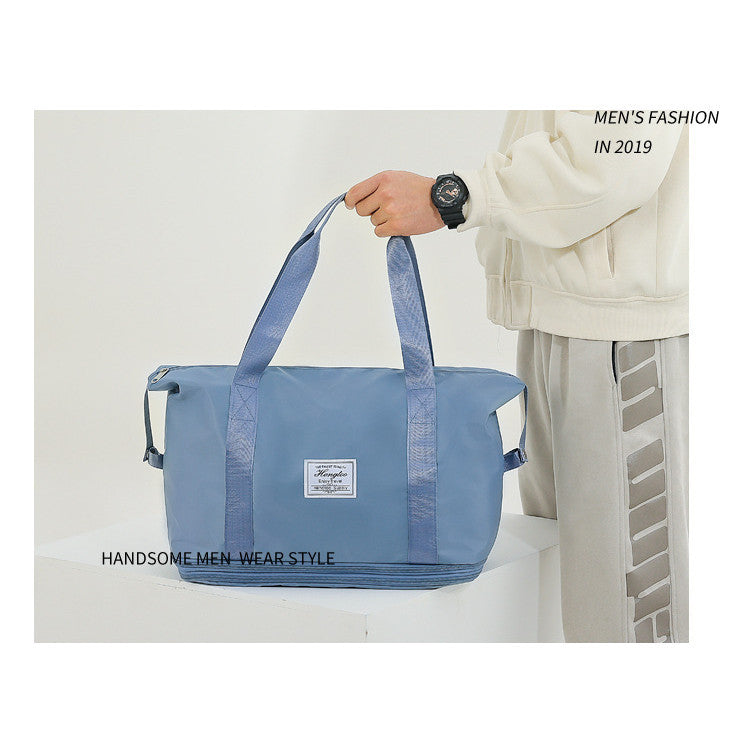 Travel Bag With Large Capacity, Foldable Storage Bag, Simple And Lightweight Fitness Bag, Shoulder Bag