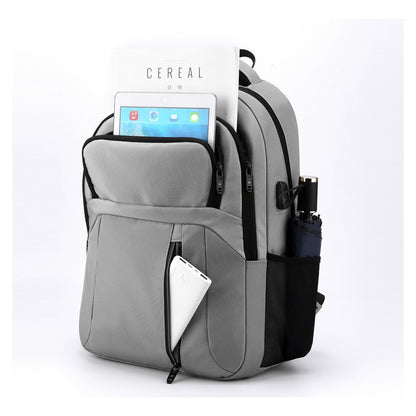 Student Backpack, Large Capacity Travel Bag, Computer Bag, Minimalist Oxford Cloth Backpack