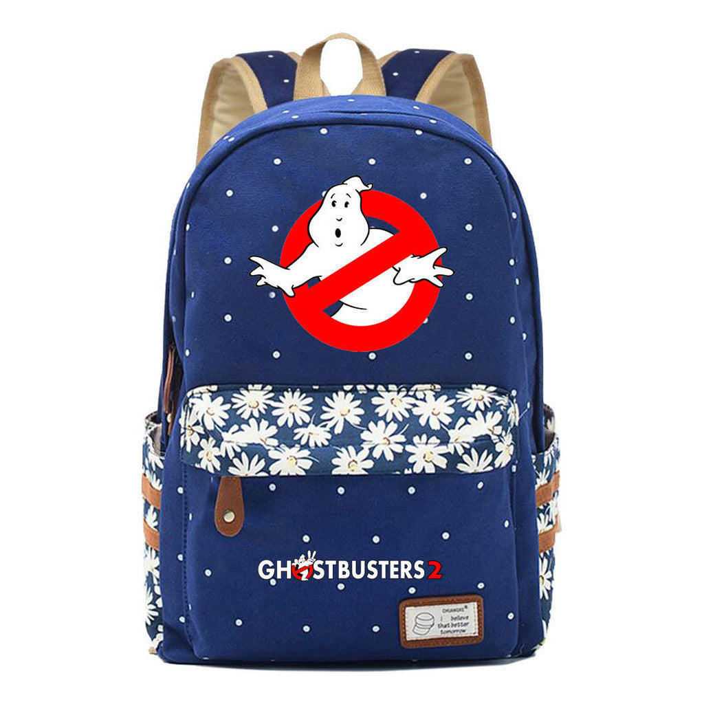 Devil Print Teenage Girl Backpack, Fashionable And Casual Backpack