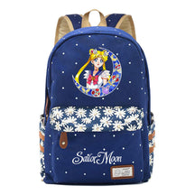 Anime Surrounding Beauty Girl Warrior Youth Student School Bag Fragmented Flower Boy's And Girl's Leisure Backpack