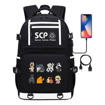 Printed Usb Youth School Bag Leisure Travel Backpack