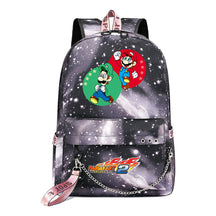 Super Mario Printed Teenage Student Backpack For Men And Women With Casual Woven Straps Backpack
