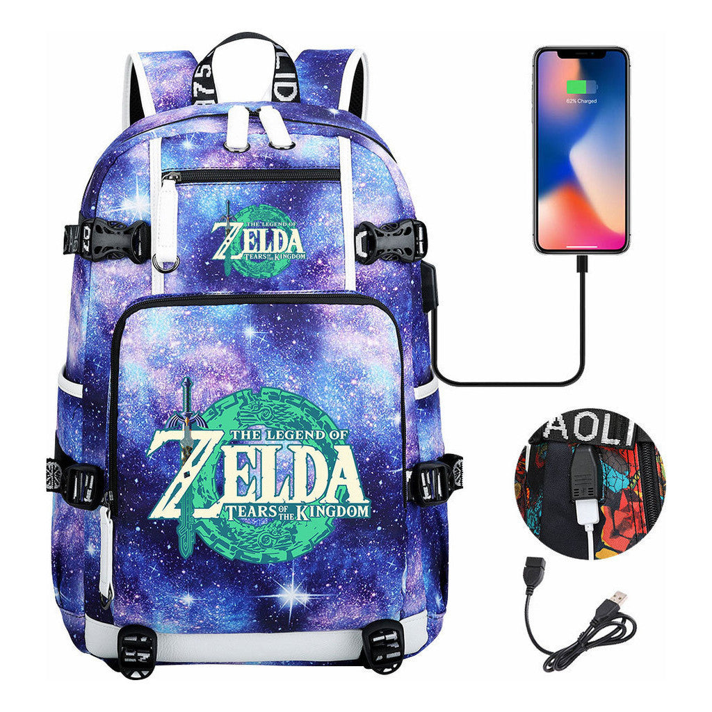 Printed Teenage Student Backpack For Men And Women's Leisure Travel Backpack