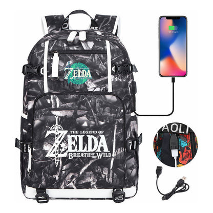Printed Teenage Student Backpack, Men's And Women's Backpacks, Travel Backpacks