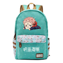 Cartoon Spell Battle Youth Girls Student School Bag Men's And Women's Leisure Canvas Backpack
