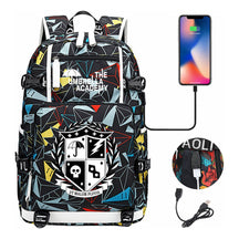 Printed Usb Large Capacity Youth Student Backpack For Men And Women's Leisure Travel Backpack