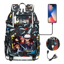 Printed Usb Youth Student Backpack For Men And Women's Leisure Large Capacity Travel Backpack