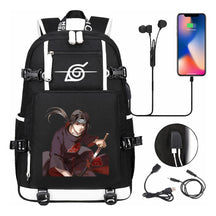 Naruto Usb Large Capacity Youth Student Backpack For Men And Women's Leisure Travel Backpack