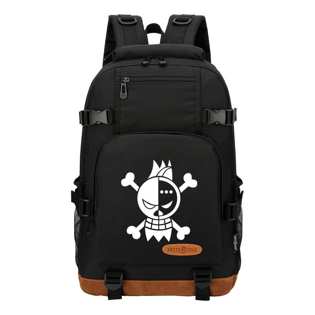 Pop Anime Pirate Wang Lufei, Teenage Student Backpack, Men's And Women's Backpack