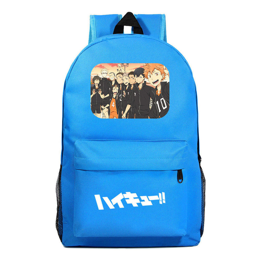 Fashion Volleyball Youth Flying Heart Printed Youth Student School Bag Men's And Women's Leisure Backpack