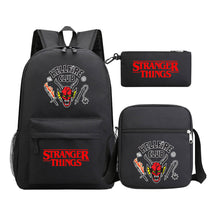 Strange Story Starry Sky Printed Youth Student Backpack 3-piece Set For Men And Women, Backpack Set