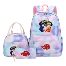 Naruto Girls School Bag Lunch Bag Three Piece Set Backpack Set