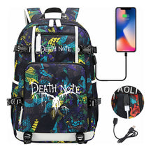 Death Note Usb Youth Student Backpack Leisure Travel Backpack