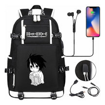 Death Note Usb Large Capacity Youth Student Backpack Men's And Women's Leisure Travel Backpack