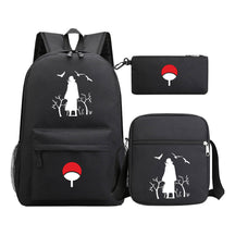 Anime Naruto Starry Sky Youth School Bag Three Piece Set For Men And Women Backpack Set