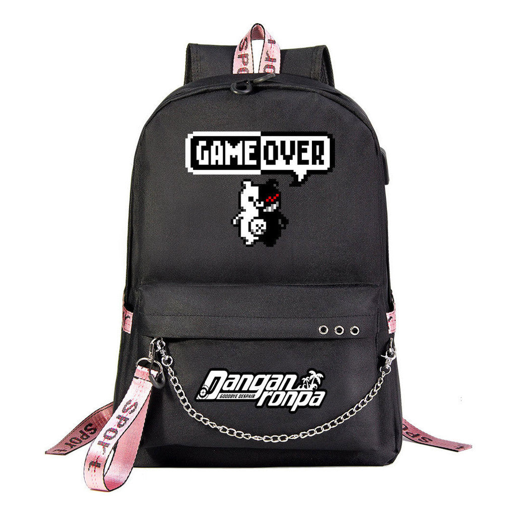 Usb Youth Student Backpack For Men And Women's Leisure Travel Backpack