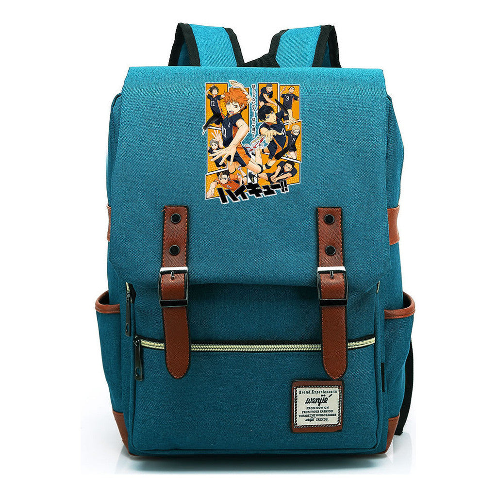 Volleyball Youth Printed Youth School Bag Casual Belt Buckle Classic Backpack