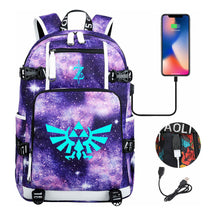 Legend Of Zelda Usb Youth Student Backpack For Men And Women's Leisure Travel Backpack