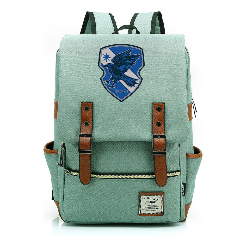 School Of Magic Printed Youth Schoolbag Leisure Belt Buckle Classic Backpack