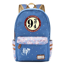 School Of Witchcraft And Wizardry Student Backpack, Floral Canvas, Female Backpack