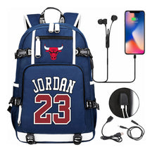 Sports Basketball Star Printed Usb Youth Student Backpack For Men And Women's Leisure Travel Backpack