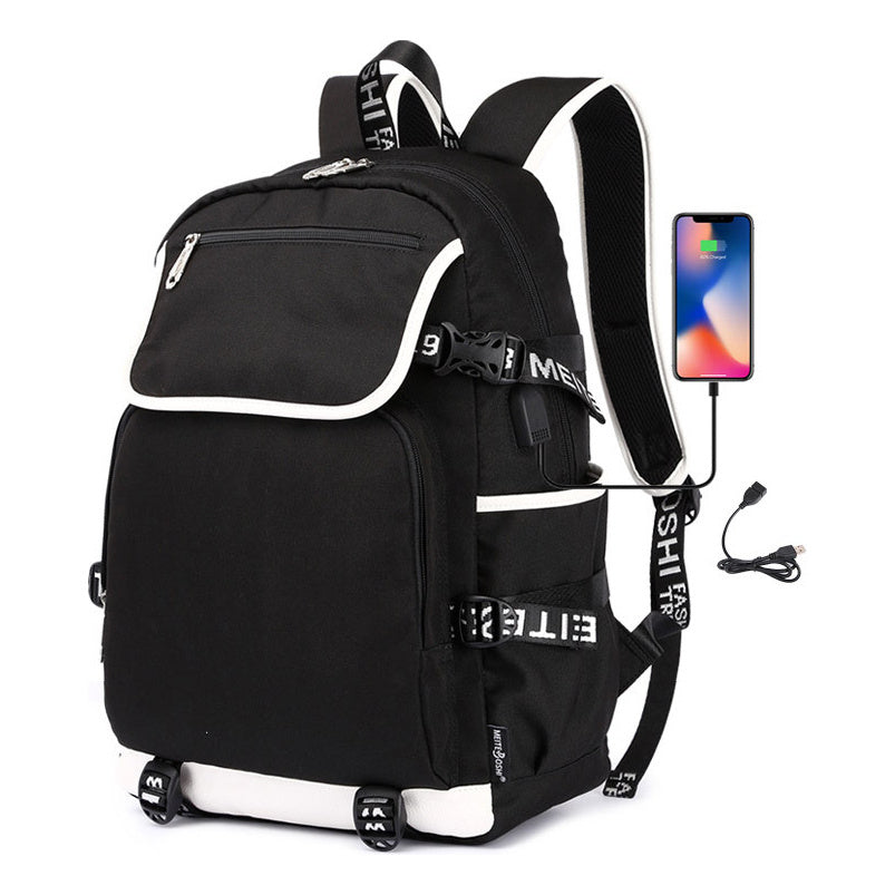 Fashionable And Popular Usb Youth Student Backpack For Men And Women's Leisure Backpack