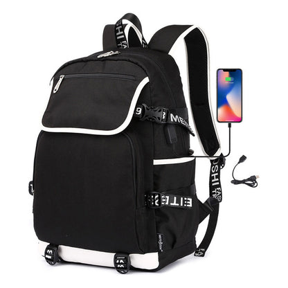 Fashionable And Popular Usb Youth Student Backpack For Men And Women's Leisure Backpack