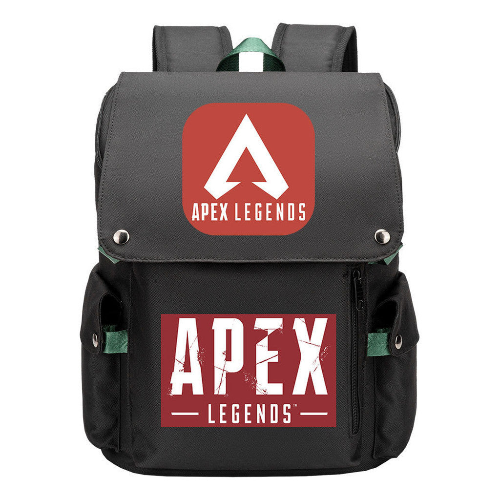 Apex Hero Print Usb Charging Cap Headpiece Student Backpack Leisure Backpack
