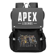 Apex Hero Print Usb Charging Cap Head Style Student School Bag Casual Backpack