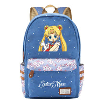 Anime Beauty Girl Warrior Youth School Bag Fragmented Flower Leisure Backpack