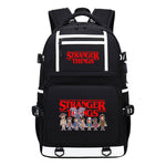 Strange Story Printed Usb Youth Student Backpack For Men And Women's Leisure Travel Backpack