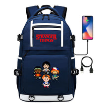 Printed Usb Youth Student Backpack For Men And Women's Leisure Travel Backpack