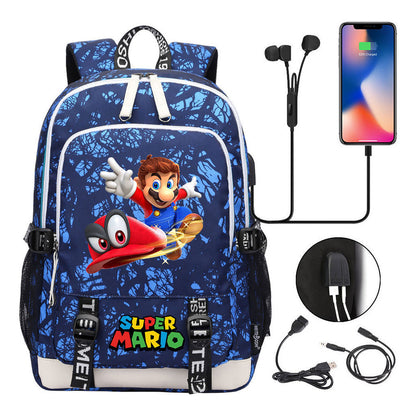 Usb Youth Student Backpack For Men And Women's Leisure Sports Backpack