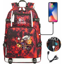 Anime Owl Magic Print Youth Student School Bag Backpack Leisure Travel Backpack