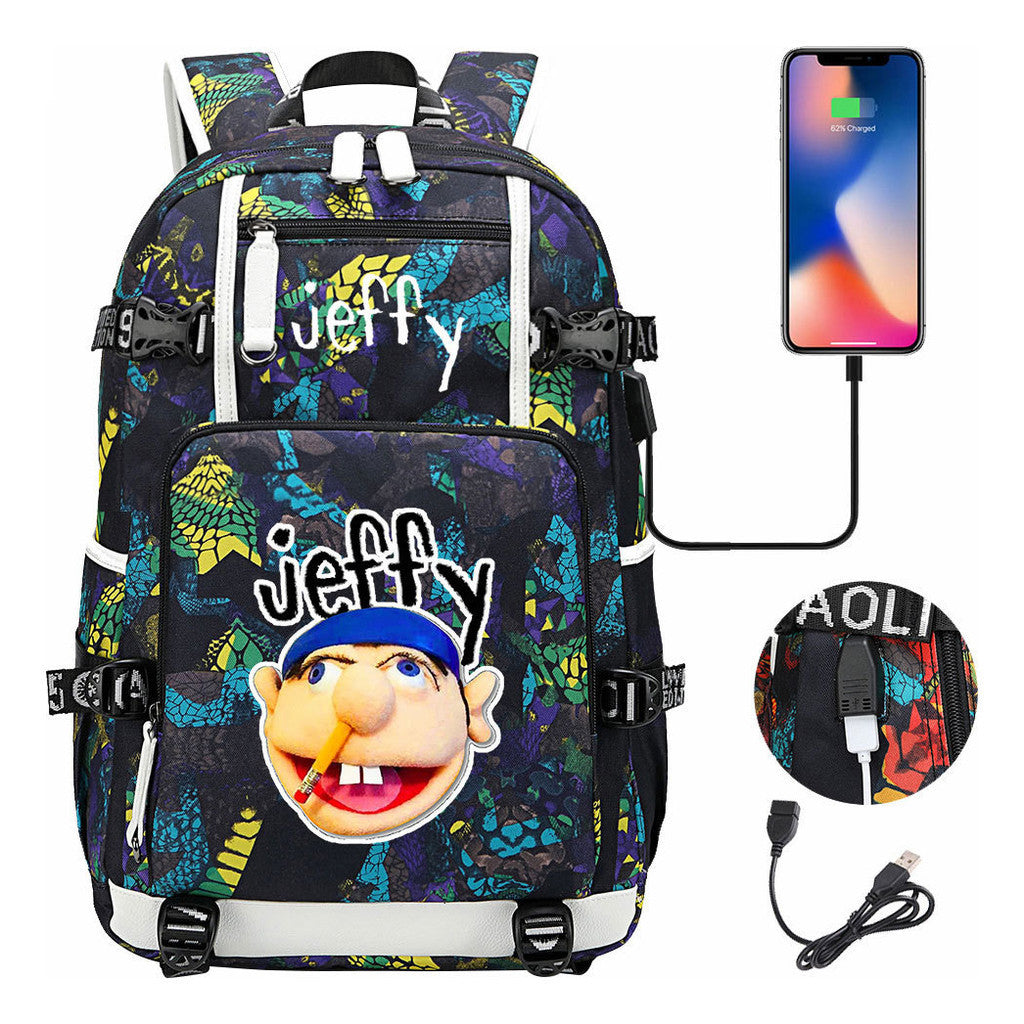 Printed Teenage Student Backpack, Men's And Women's Backpacks, Leisure Travel Backpacks