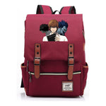 Manga Death Note Youth Student School Bag Men's And Women's Leisure Belt Buckle Backpack