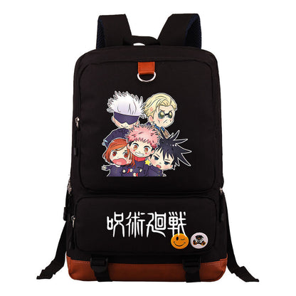 Cartoon And Manga Teenage Student Backpack, Men's And Women's Backpack, Travel Bag