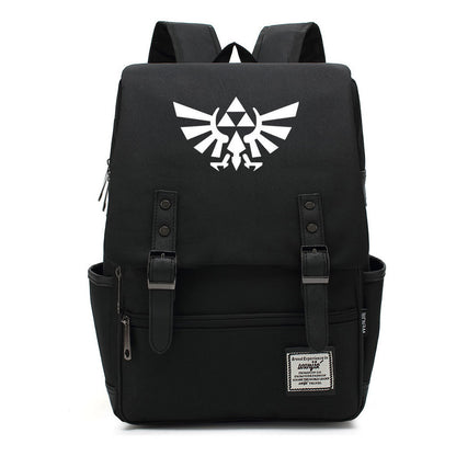 Game Peripheral Zelda Printed Youth Student Backpack For Men And Women Casual Classic Backpack