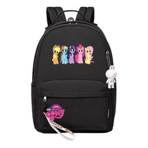 Cartoon Pony Unicorn Printed Youth Student School Bag Men's And Women's Leisure Bag Women's Backpack