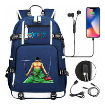 Pirate King Lufei Printed Youth Student Backpack With Large Capacity Leisure Travel Backpack