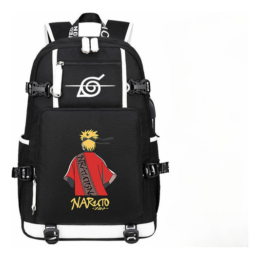 Printed Usb Youth Student School Bag Leisure Large Capacity Travel Backpack