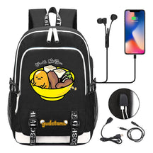 Comic Egg Yolk Lazy Egg Teenage Student Backpack Usb Boys And Girls Casual Backpack