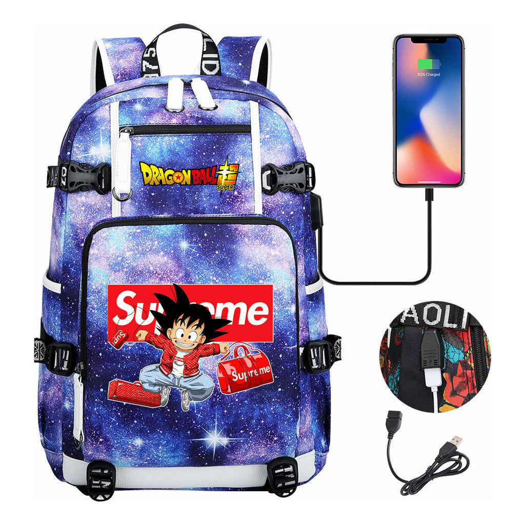 Usb Large Capacity Youth Student Backpack For Men And Women's Leisure Travel Backpack