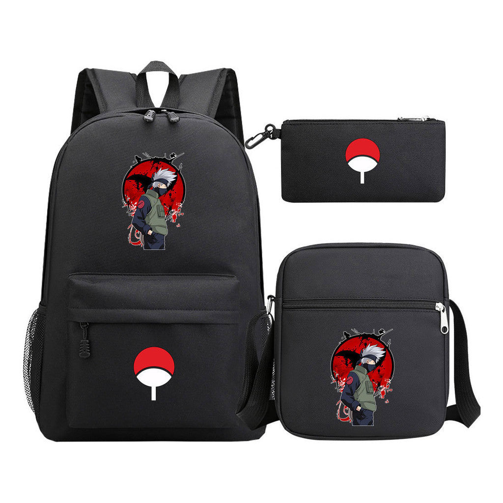 Naruto Starry Sky Youth School Bag Three Piece Set For Boys And Girls Backpack Set